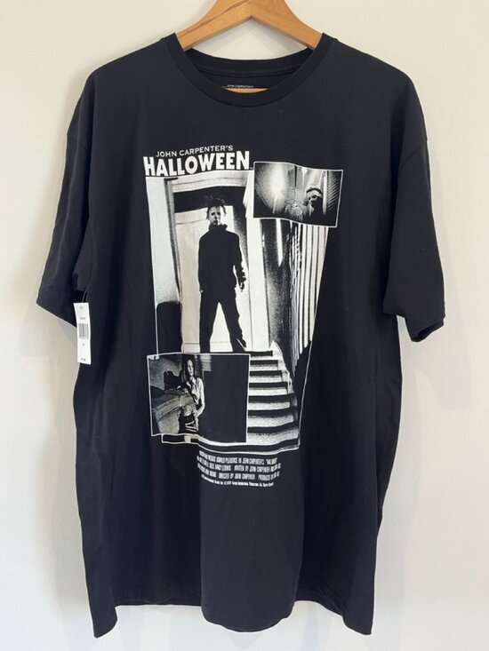 Halloween Other - John Carpenter’s Halloween T-Shirt XL Michael Myers Black Official NWT